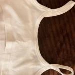 White Ribbed Cotton Tube Top - Breathable Summer Essential photo review