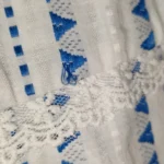 Elegant Striped A-Line Summer Dress for Women in Blue & White photo review