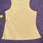 Ribbed Off-Shoulder Tank Top - Stylish Summer Casual Wear photo review