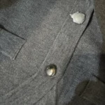Knitted Cardigan with Pockets in Light Gray and Sky Blue photo review