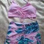 High-Waist Drawstring Bikini Shorts for Stylish Beach Days photo review