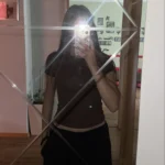 Retro Y2 K Crop Top - Stretchy Cotton Blend Summer Essential photo review