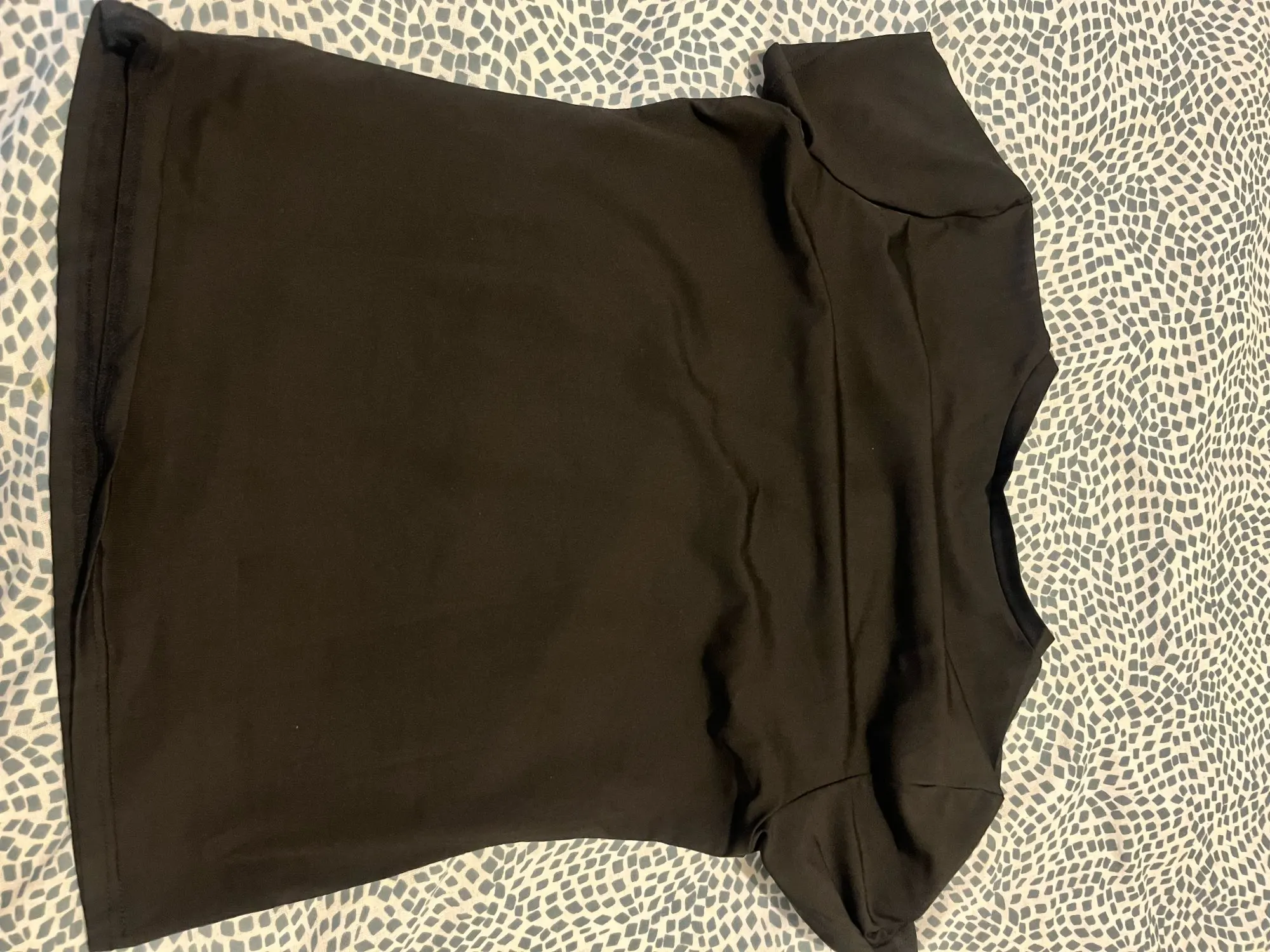 Premium White Crop Tee - Stretch Broadcloth Summer Essential photo review