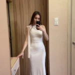 Asymmetric One-Shoulder Sweetheart Dress - Ankle Length Empire photo review