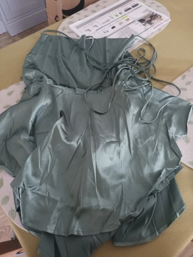 Luxurious Satin Silk Cami Playsuit for Effortless Summer Style photo review