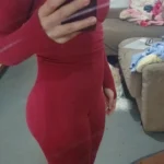 Luxurious Seamless Yoga Set - Breathable Crop Top & Leggings photo review