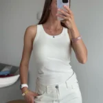 Women's Summer Sleeveless Tank Top with Built-in Bra photo review