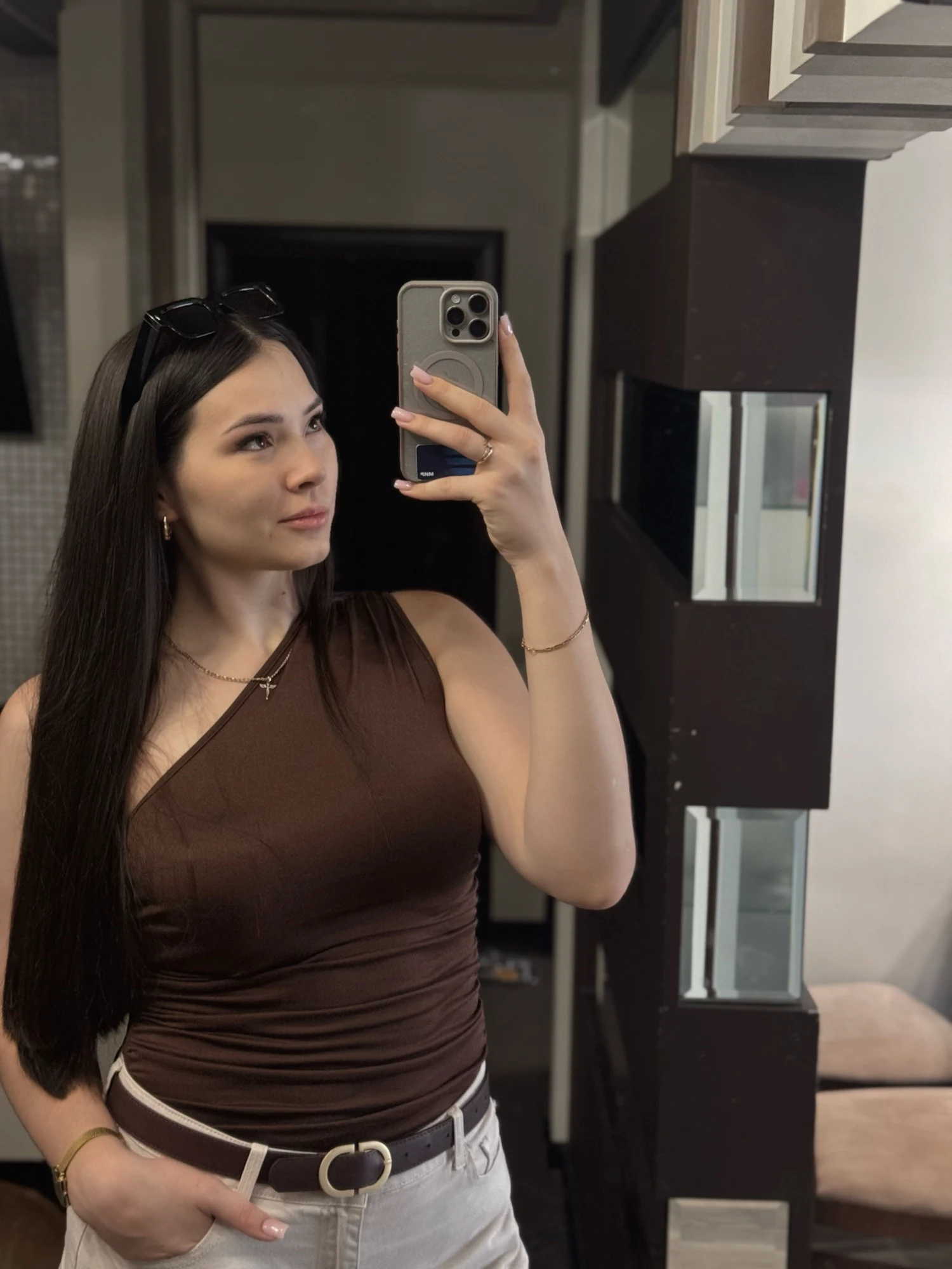 Asymmetrical Pleated Tank Top - Luxe Summer Off-Shoulder Style photo review