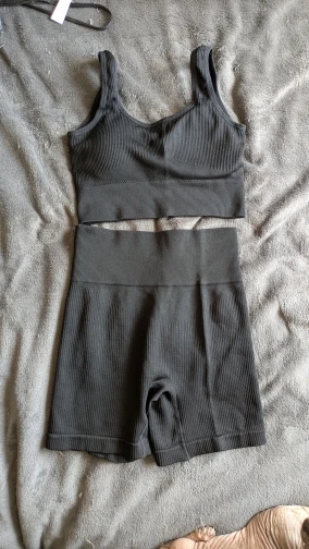Luxurious Ribbed Yoga Set for Ultimate Comfort & Style photo review