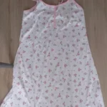 Luxurious Floral V-Neck Sleepwear - Soft Polyester Nightgown photo review