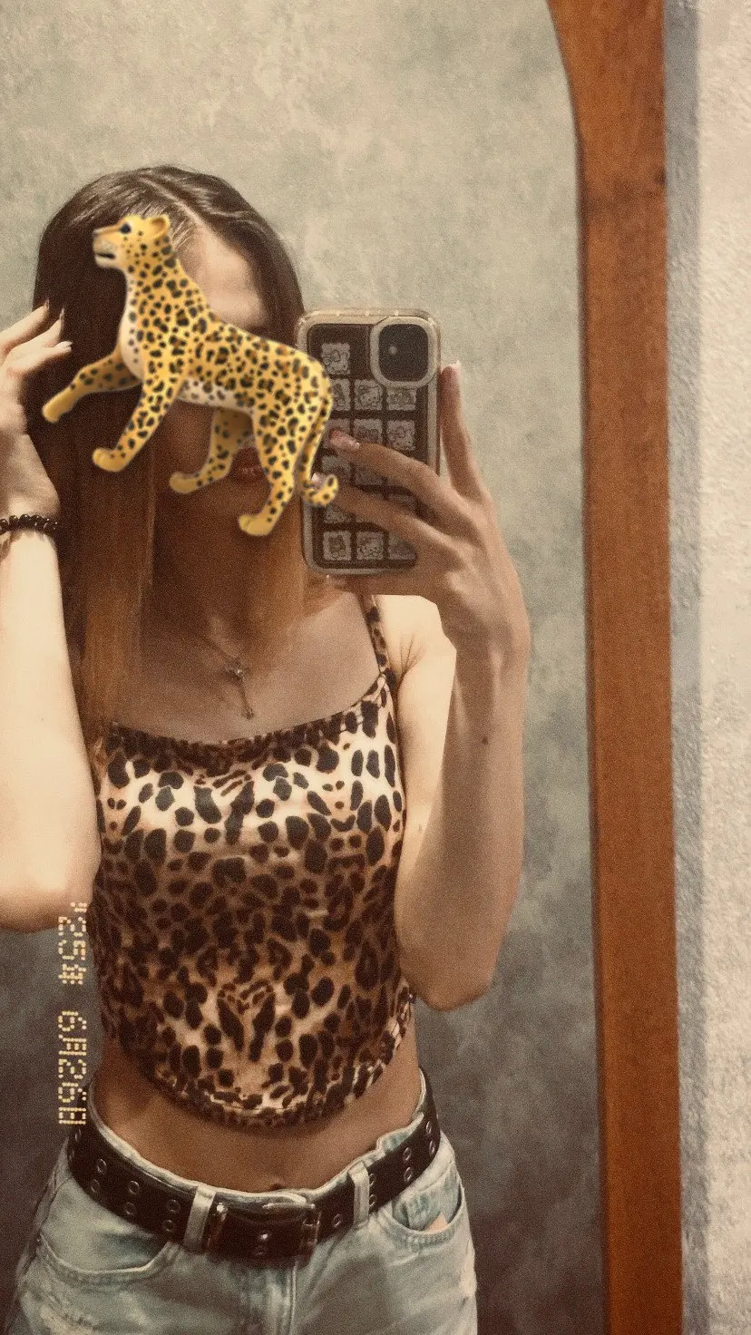 Backless Leopard Print Tank Top for Stylish Summer Nights photo review