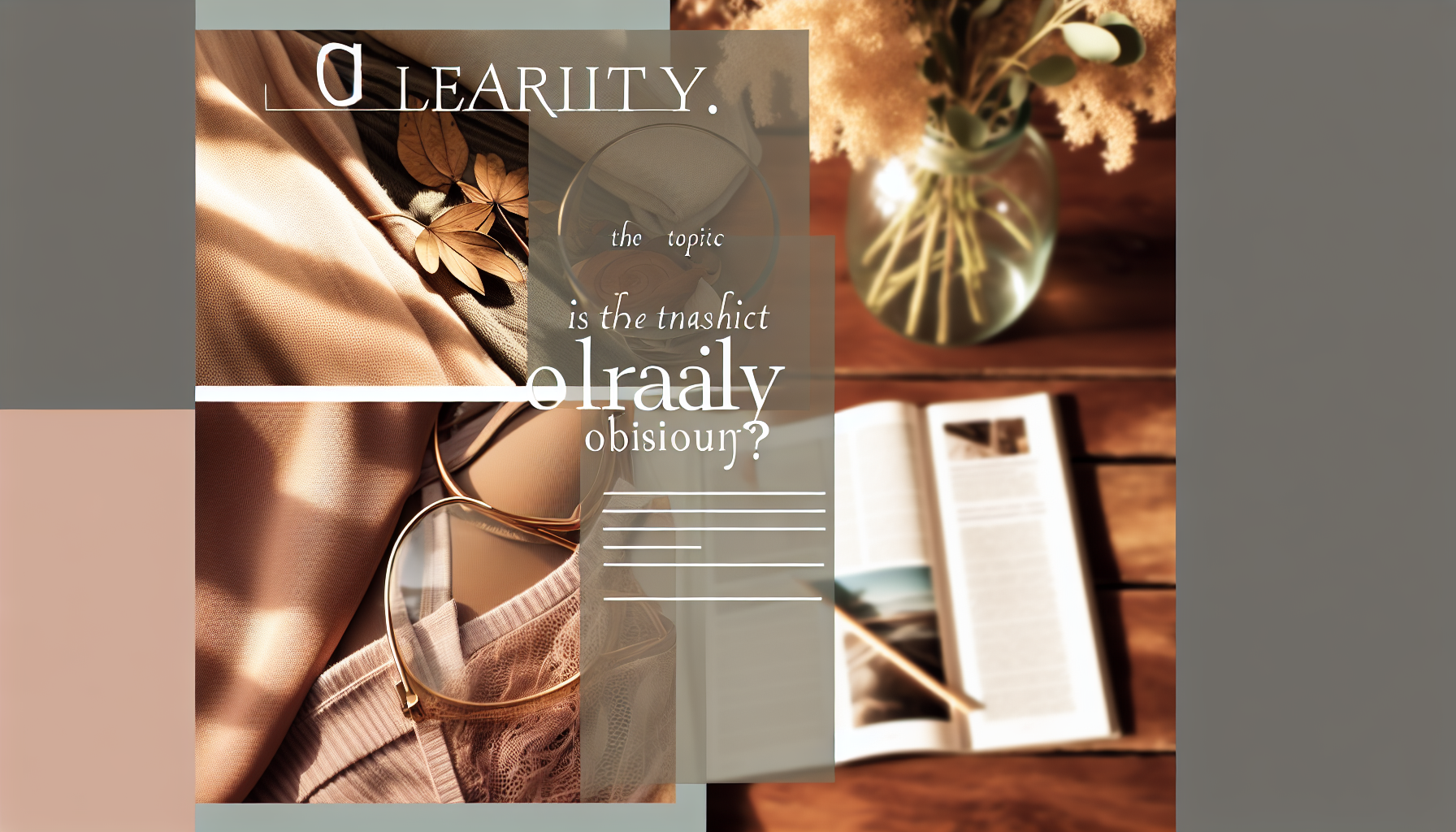 Clarity: Is the topic immediately obvious?