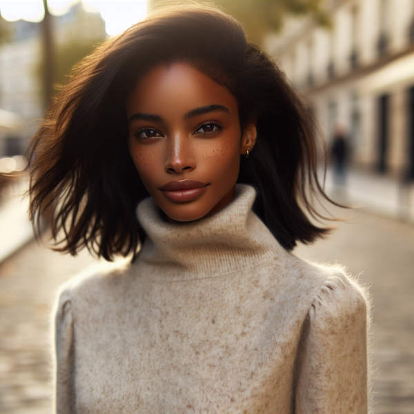 High Neck Sweaters With Skirts