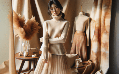 High Neck Sweaters With Skirts