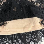 Elegant Black Floral Lace Bodycon Dress for Women photo review