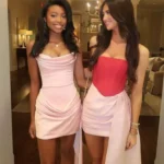 Glamorous Backless A-Line Mini Dress - Off Shoulder Party Style photo review