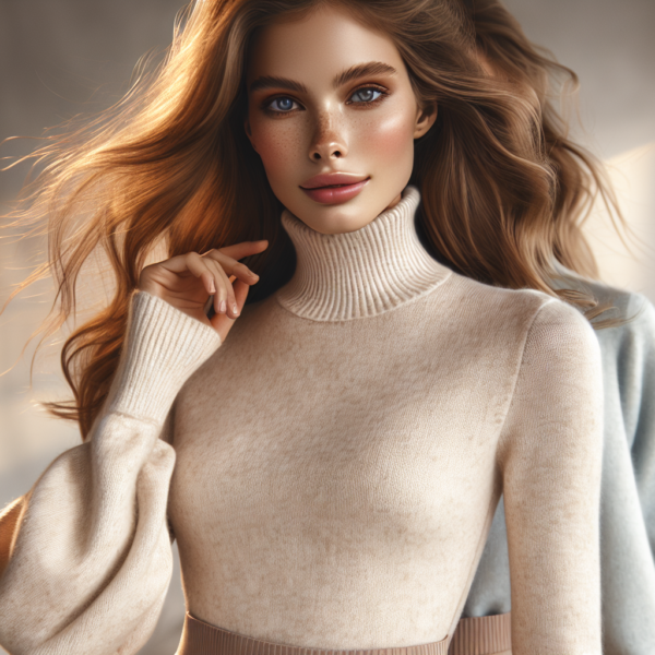 High Neck Sweaters With Skirts