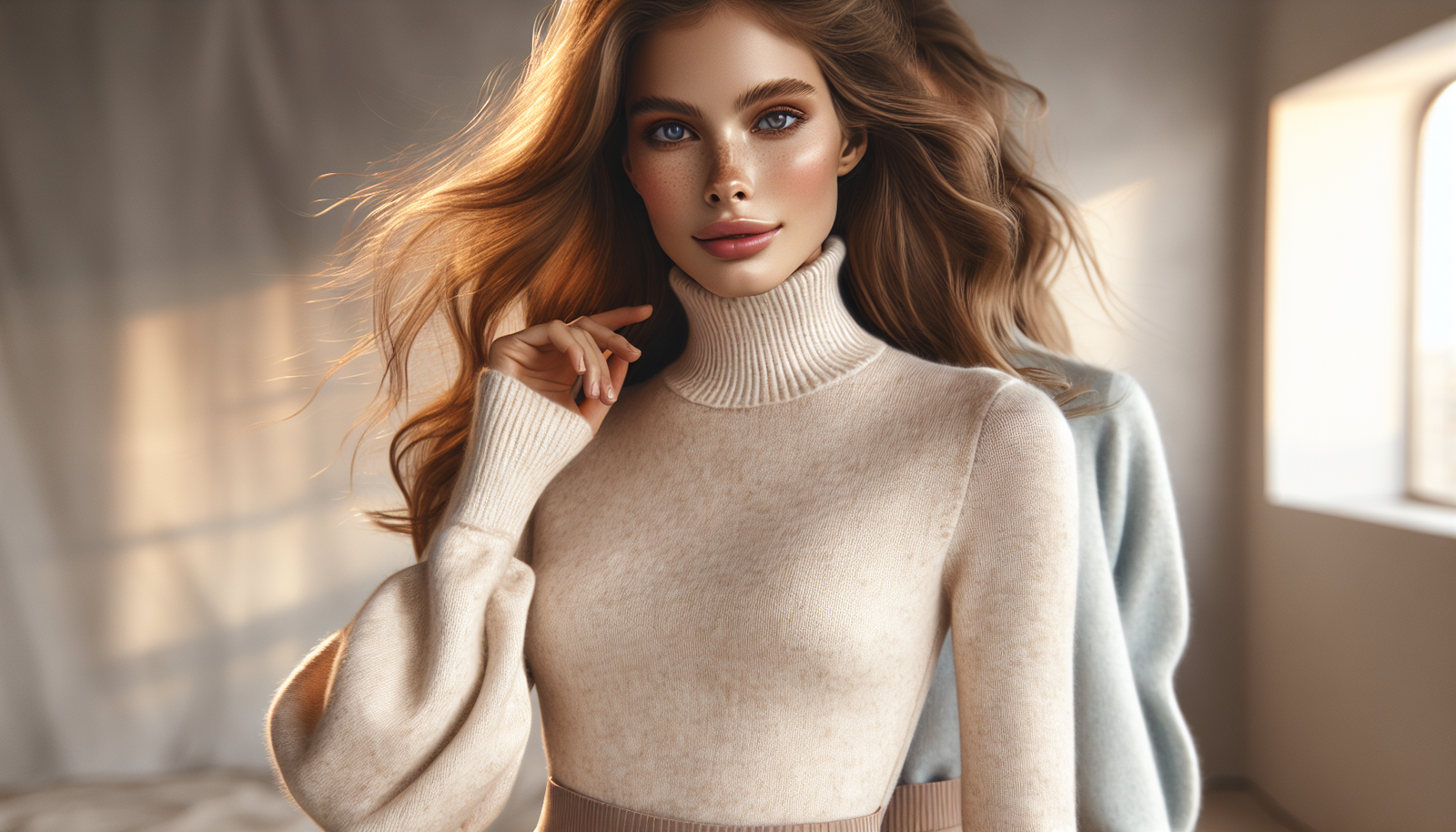 High Neck Sweaters With Skirts