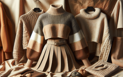 High Neck Sweaters With Skirts