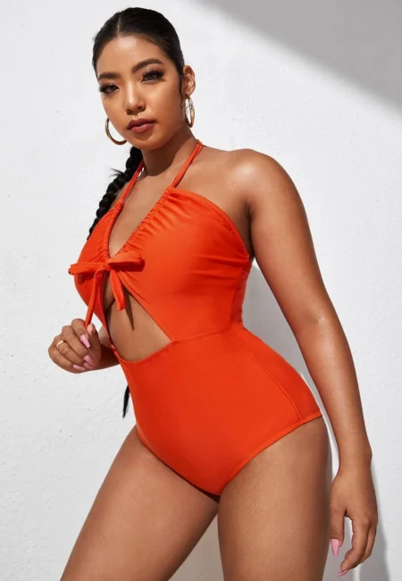 Elegant Plus Size One-Piece Swimsuit for All Body Types