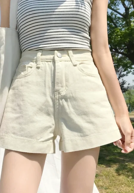 Luxe High-Waist Denim Shorts Women Summer Fashion Essentials