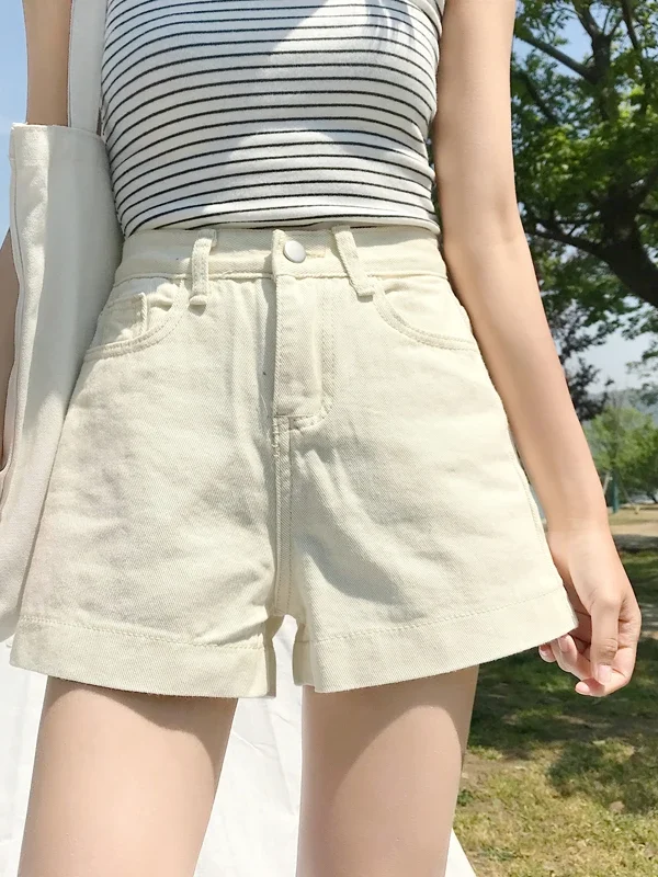 Luxe High-Waist Denim Shorts Women Summer Fashion Essentials
