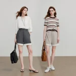 Effortless Elegance: Striped Wide-Leg Shorts for Summer Style - Image 5
