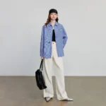 Chic Beige Wide Leg Pants for Women - Eco-Friendly Comfort - Image 4