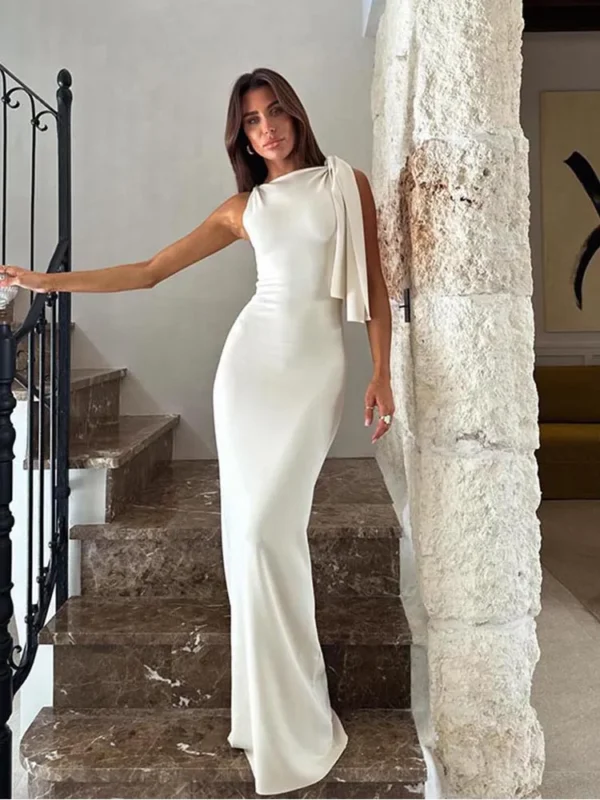 Chic Asymmetric Sweetheart Dress for Women - Elegant Style