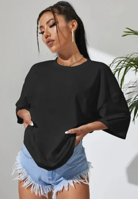 Breathable Cotton Women’s Fitness Tee - Stylish Comfort Essential