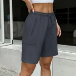 Chic Drawstring Women’s Shorts with Quick-Dry Comfort - Image 6