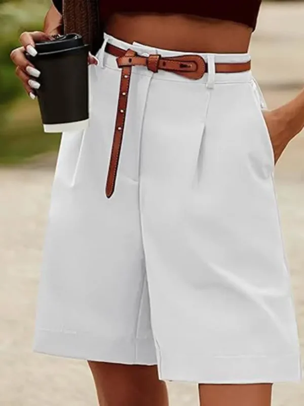 Chic High Waist Summer Shorts with Pockets for Effortless Style