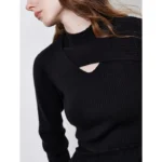 Chic Knitted Turtleneck Dress for Women - Elegant Winter Style - Image 4