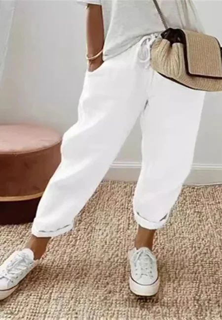 Effortless Plus Size Wide Leg Casual Pants for Summer Style