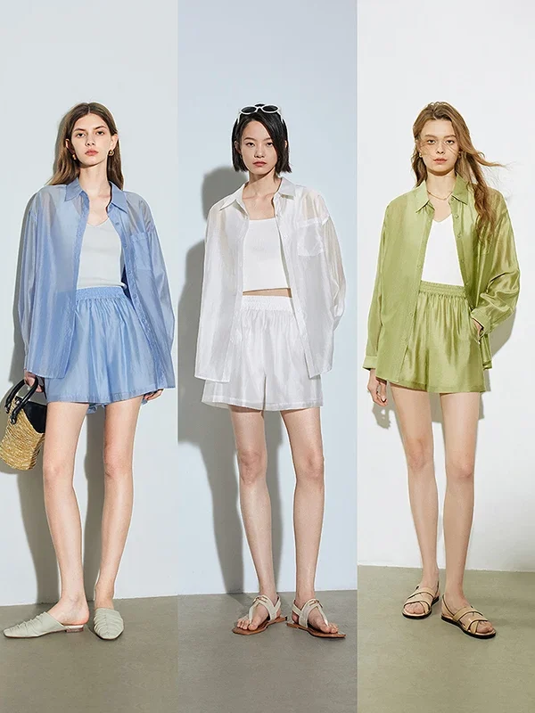 TOYOUTH Women's High-Waisted Wide Leg Summer Shorts