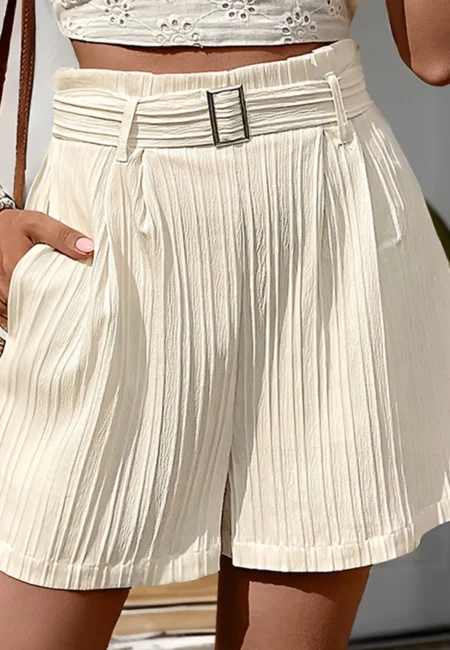 Breezy High-Waist Cotton Shorts for Women - Summer Comfort Essentials