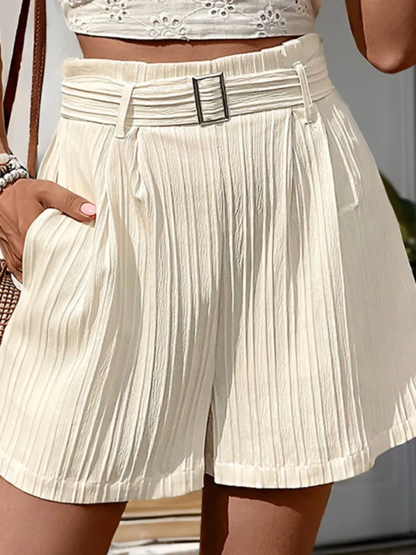 Breezy High-Waist Cotton Shorts for Women - Summer Comfort Essentials