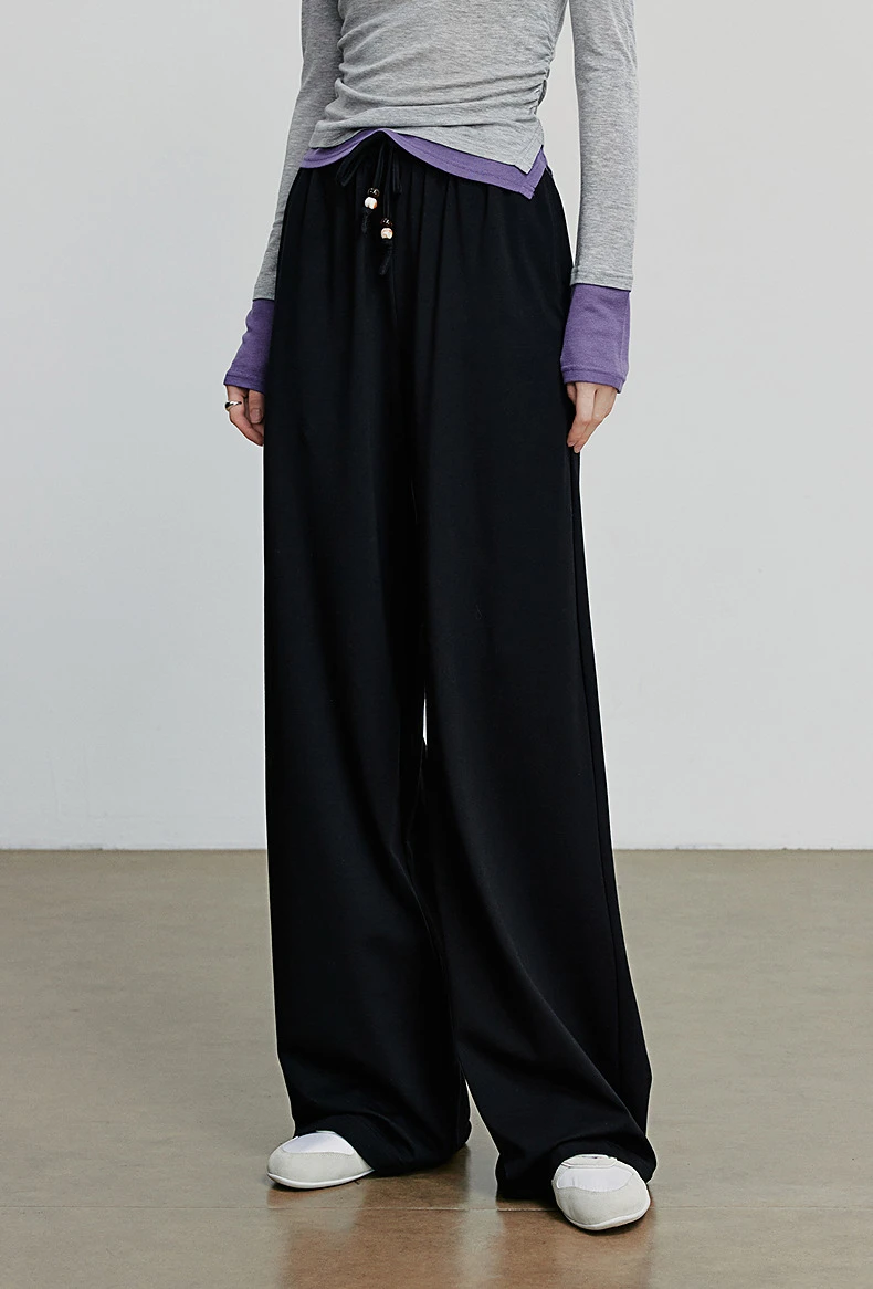 Kf-S3799566C37Cb428480403A555D1Fc8Cdj Luxurious Cotton Blend Wide Leg Pants - Autumn Comfort Style