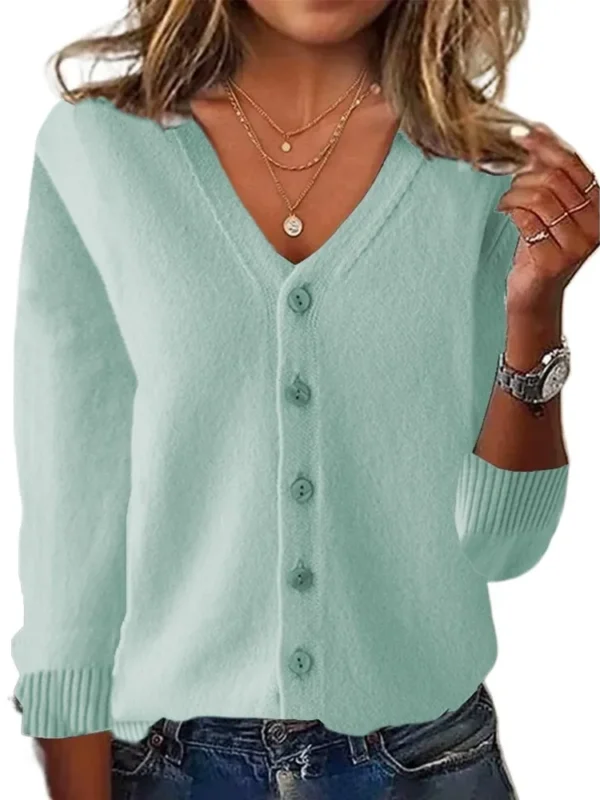 Elegant Knit Cardigan for Women - Versatile Streetwear Style