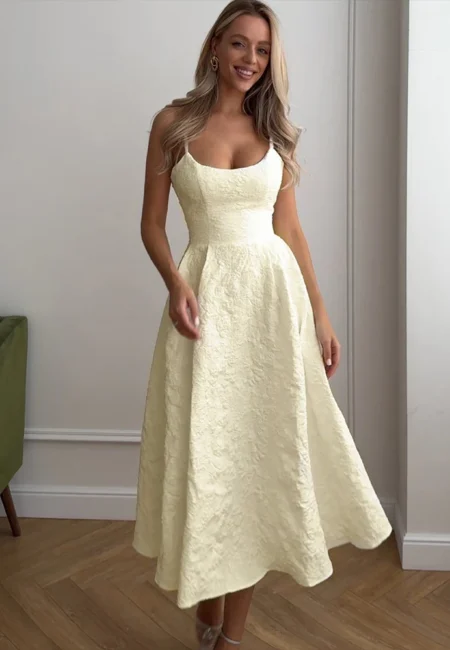 Summer Backless A-Line Maxi Dress for Effortless Style