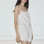 Stylish Striped Linen Two-Piece Set for Women - Casual Comfort - Image 2