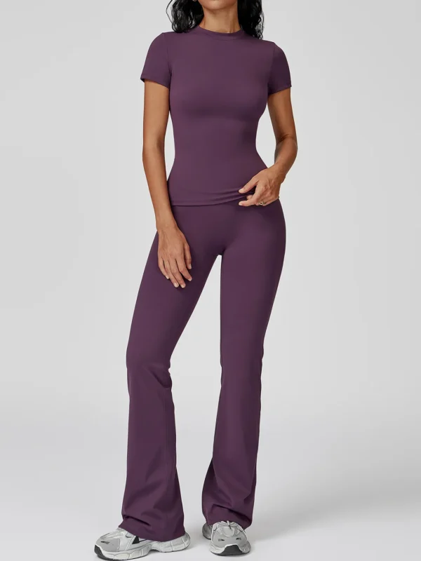 Premium Nylon Spandex Yoga Set - Quick-Dry Active Ensemble