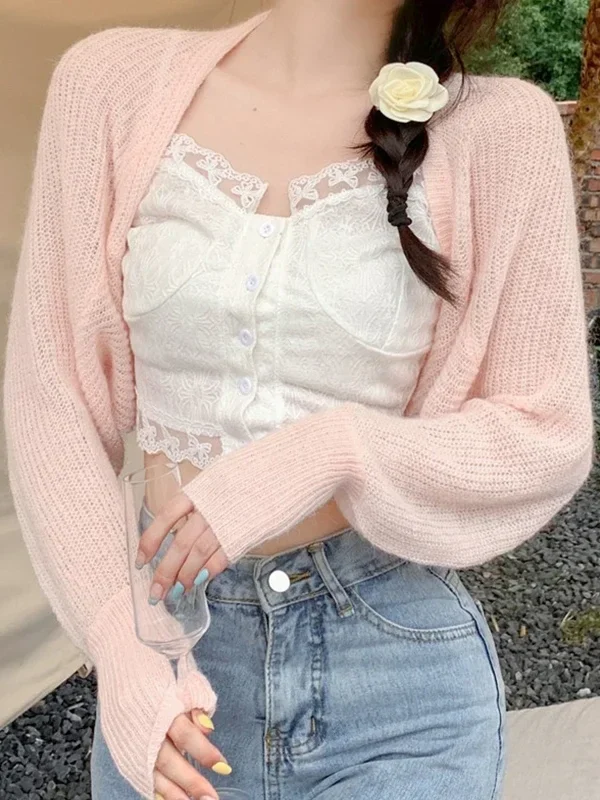 Moopsi 61 Breathable Knit Bolero Cardigan - Summer Sun Protection Layer