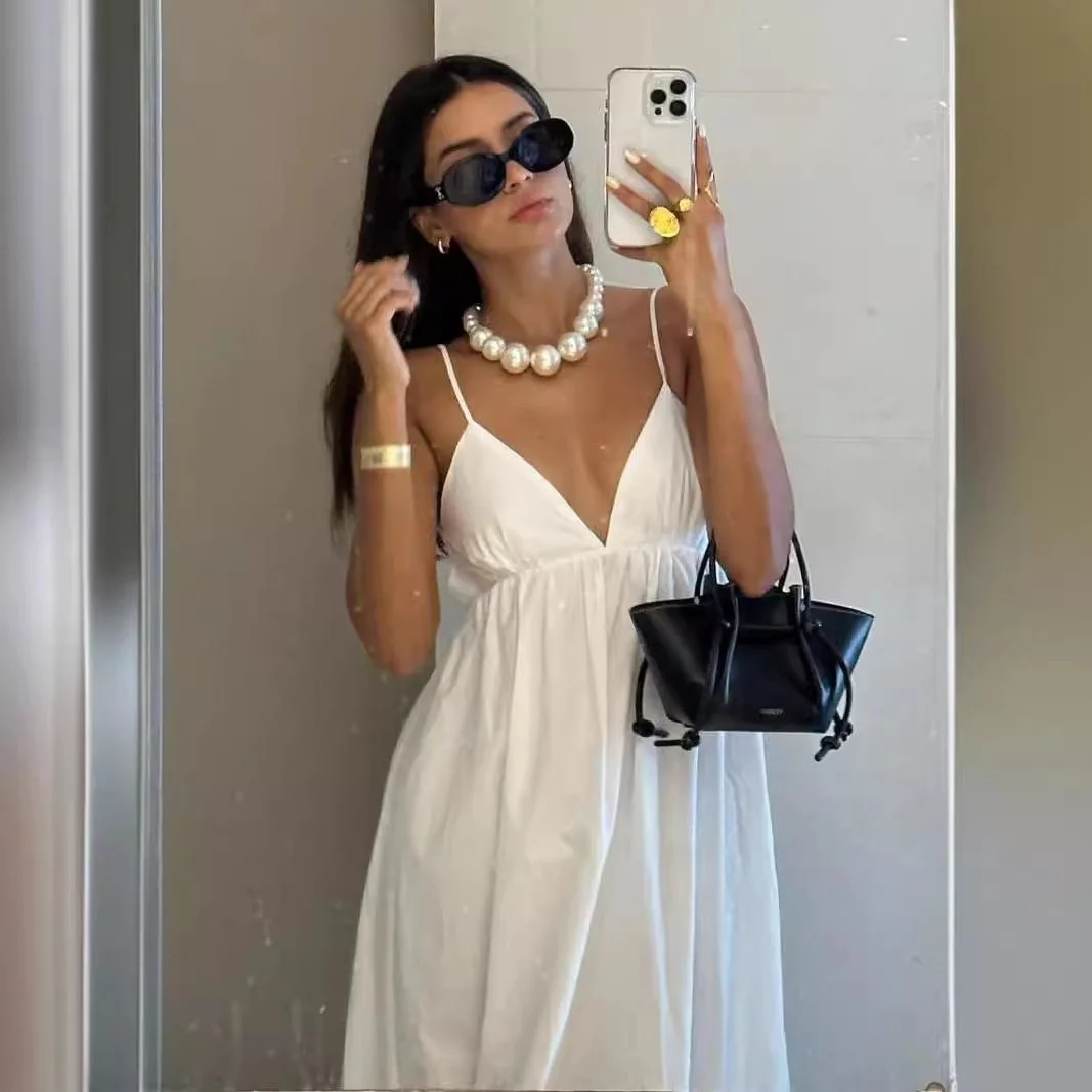 kf-S537eaeb2cbbc4258a068dcc518d180031 White V-Neck Camisole Jumpsuit - Luxe Summer Style Essential