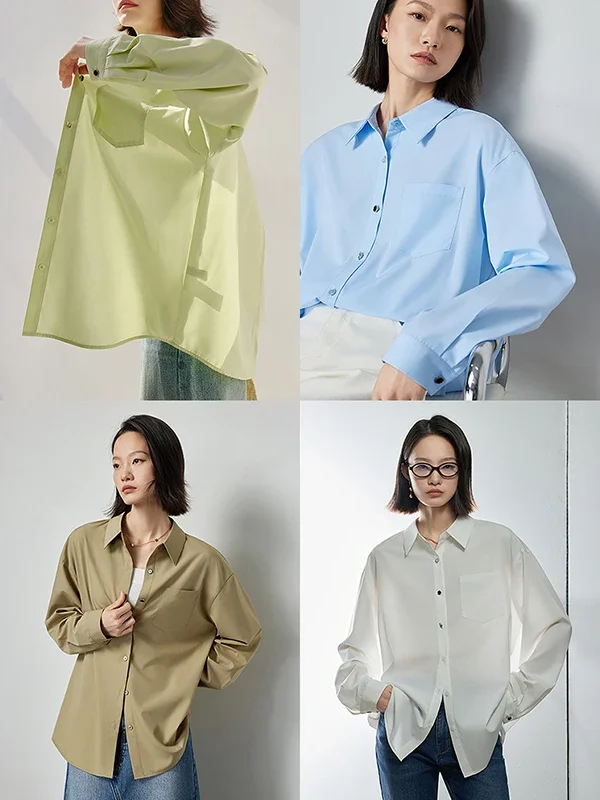Versatile Women's Solid Blouse - Chic Office Essential
