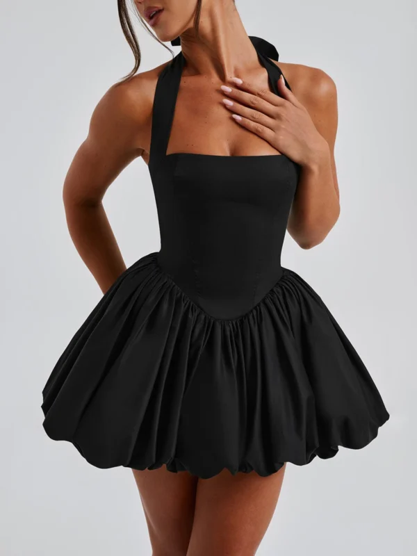 Summer Backless Corset Bubble Dress for Women - Chic Party Style