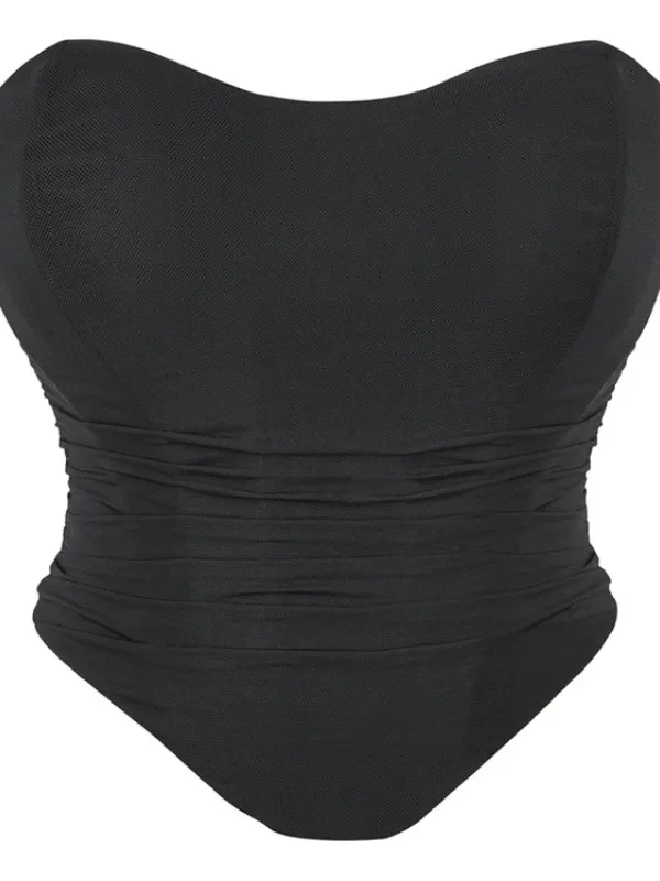 Mesh Body Shapers Women ming Shapewear Fashion Lingerie Bustier Shaping Clothing Corset Top Fajas Tube Tops Bustiers