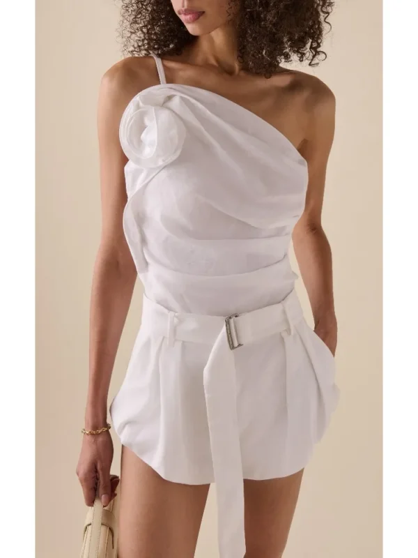 Chic Women's Floral Halter Top - Cozy Linen Blend for Fall/Winter