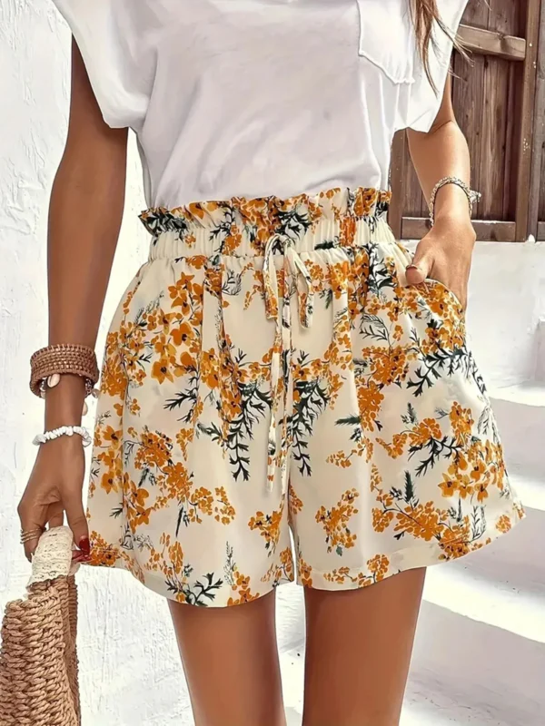 Floral Print Women's Summer Shorts for Effortless Chic Comfort
