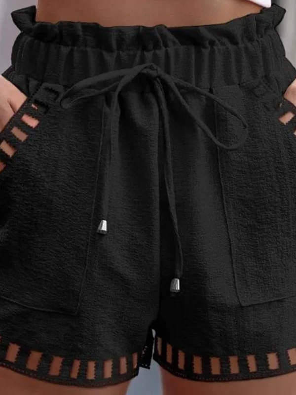 Chic Women's Summer Shorts - Lightweight Linen Blend Elegance